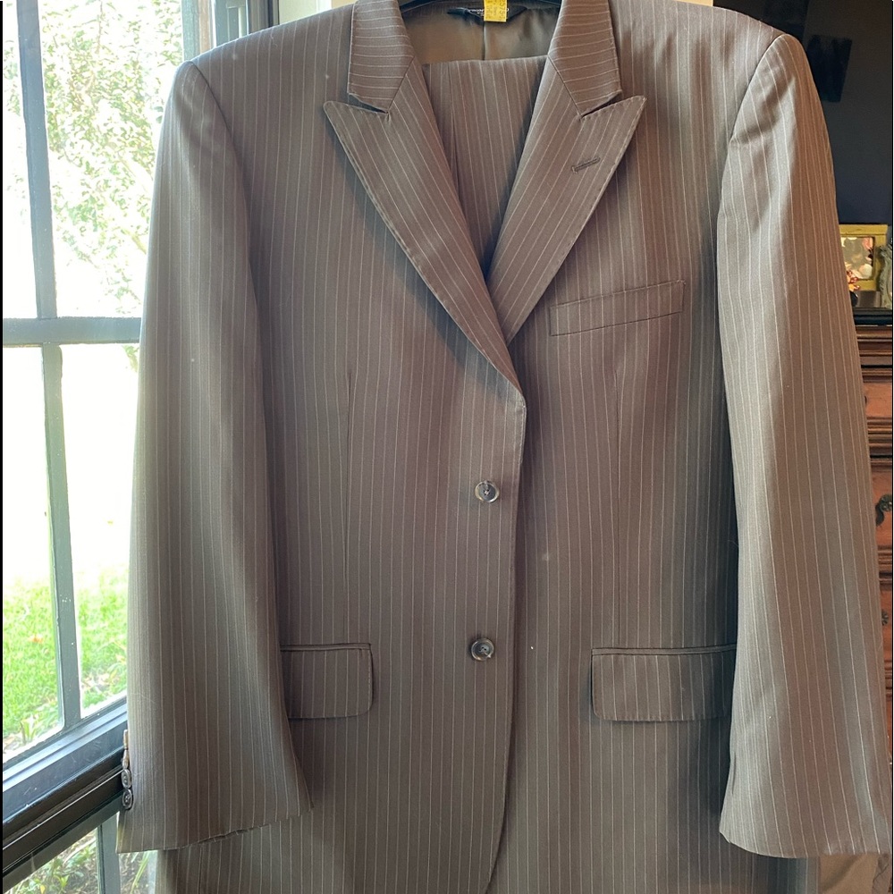 Pronto-Uomo Couture 2-piece men’s pinstripe gray